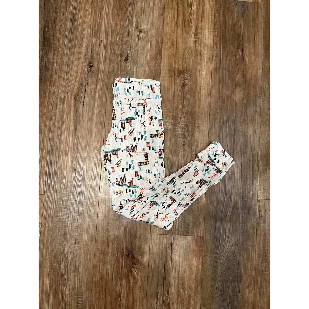 Aerie London Winter Waffle Knit Pajama Joggers White Small